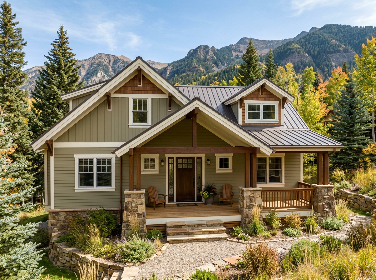 Craftsman-style Colorado home with a completed exterior repaint and clean trim lines